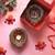 The handicraftian large swastik diya set of 2