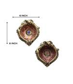 The handicraftian large elephant diya set of 2