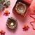 The handicraftian large elephant diya set of 2