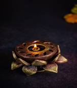 The handicraftian lotus akand jyot