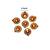 The handicraftian orchid diya set of 12