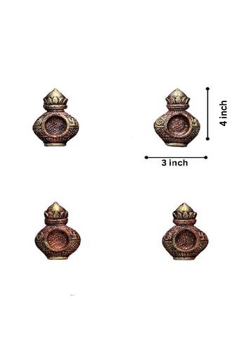 The handicraftian kalash t light set of 4