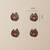 The handicraftian couple peacock t light set of 4
