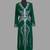 Dark Green color luxurious Handmade Moroccan Kaftan with hijjab