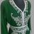 Dark Green color luxurious Handmade Moroccan Kaftan with hijjab