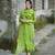 Green Cotton Straight Style Kurti Pant with Dupatta