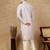 Mauve silk blend embroidered kurta pajama for mens