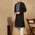 Black cotton embroidered kurta pajama for mens