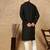 Black cotton embroidered kurta pajama for mens