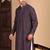 Voilet cotton sequins kurta pajama for mens