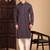 Voilet cotton sequins kurta pajama for mens
