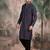 Voilet cotton sequins kurta pajama for mens
