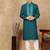 Firozi cotton embroidered kurta pajama for mens