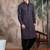 Voilet cotton sequins kurta pajama for mens
