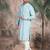 Sky blue rayon sequins kurta pajama for mens