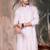 Voilet cotton printed kurta pajama for mens