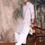 Voilet cotton printed kurta pajama for mens