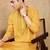 Mustard cotton embroidered kurta pajama for mens
