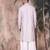 Voilet cotton printed kurta pajama for mens