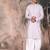 Voilet cotton printed kurta pajama for mens