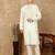 Off white cotton embroidered kurta pajama for mens