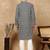 Black silk embroidered kurta pajama for mens