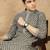 Olive silk embroidered kurta pajama for mens