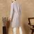 Mauve polysilk sequins kurta pajama for mens