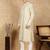 Beige silk blend sequins kurta pajama for mens
