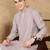 Mauve silk blend sequins kurta pajama for mens