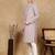 Mauve silk blend sequins kurta pajama for mens