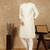Off white silk blend sequins kurta pajama for mens