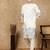 Off white cotton floral kurta pajama for mens