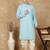 blue rayon floral kurta pajama for mens