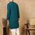 Firozi rayon floral kurta pajama for mens