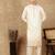 beige silk blend embroidred kurta pajama for mens