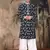 Deep blue silk embroidred kurta pajama for mens