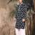 Deep blue silk embroidred kurta pajama for mens