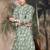 Green silk embroidred kurta pajama for mens