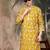 Mustard silk embroidred kurta pajama for mens