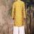 Mustard silk embroidred kurta pajama for mens