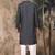 Grey silk blend thread work kurta pajama for mens