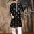 Black silk blend solid kurta pajama for mens