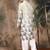 Beige cotton floral kurta pajama for mens