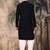Deep blue cotton chikankari kurta pajama for mens