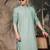 Green cotton chikankari kurta pajama for mens