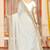 White sequin zari embroidered siroski stone work two tone silk saree sari