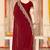 Maroon sequin zari embroidered siroski stone work two tone silk saree sari