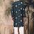 Denim blue silk blend emblisment kurta pajama for mens