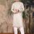 Beige cotton printed kurta pajama for mens
